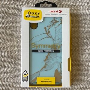 BRAND NEW OtterBox Symmetry Case iPhone XS Max(EXCLUSIVE TEAL AND GOLD MARBLE)